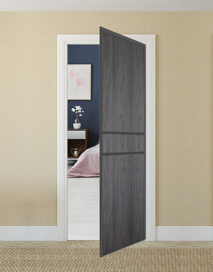 Nova Pivot Closet Doors - Style 07 | Panel Door | Swing Door | Swiss Elm | Buy Doors Online