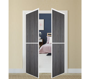 Nova Pivot Closet Doors - Style 02 | Panel Door | Swing Door | Swiss Elm | Buy Doors Online