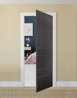 Nova Pivot Closet Doors - Style 09 | Panel Door | Swing Door | Wenge | Buy Doors Online