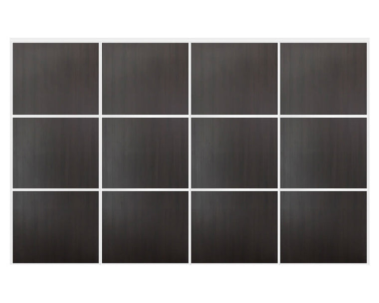 Nova Sliding Closet Doors - Style 03 | Panel Door | Wenge