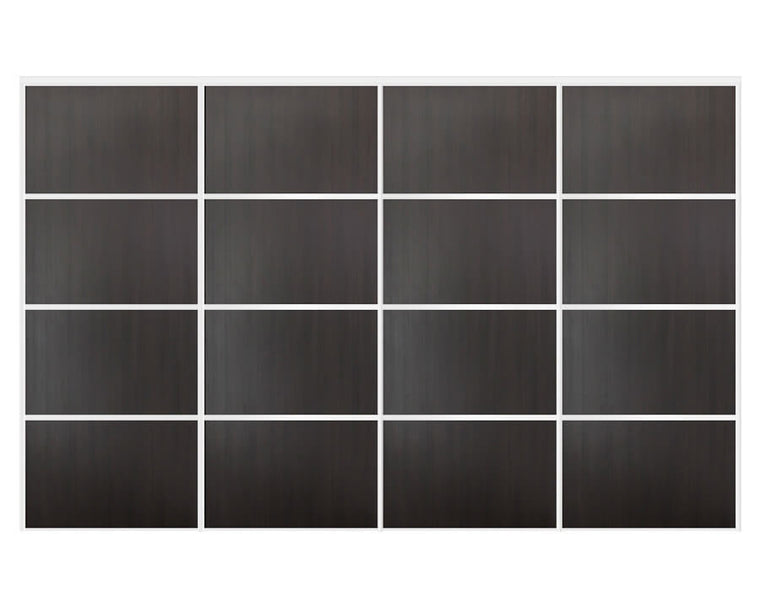 Nova Sliding Closet Doors - Style 04 | Panel Door | Wenge