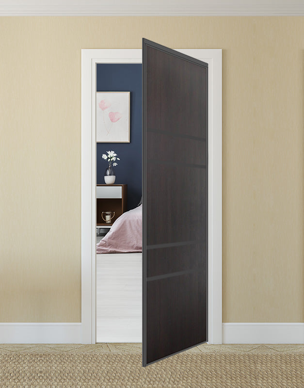 Nova Pivot Closet Doors - Style 08 | Panel Door | Swing Door | Wenge