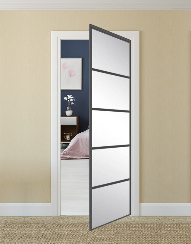 Nova Pivot Closet Doors - Style 05 | Mirror | Swing Door