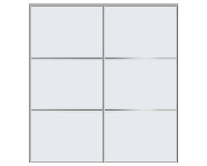 Nova Sliding Closet Doors - Style 03 | Glass Door | White| Buy Doors Online