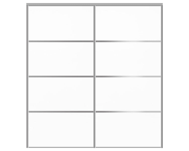 Nova Sliding Closet Doors - Style 04 | Panel Door | Pure White