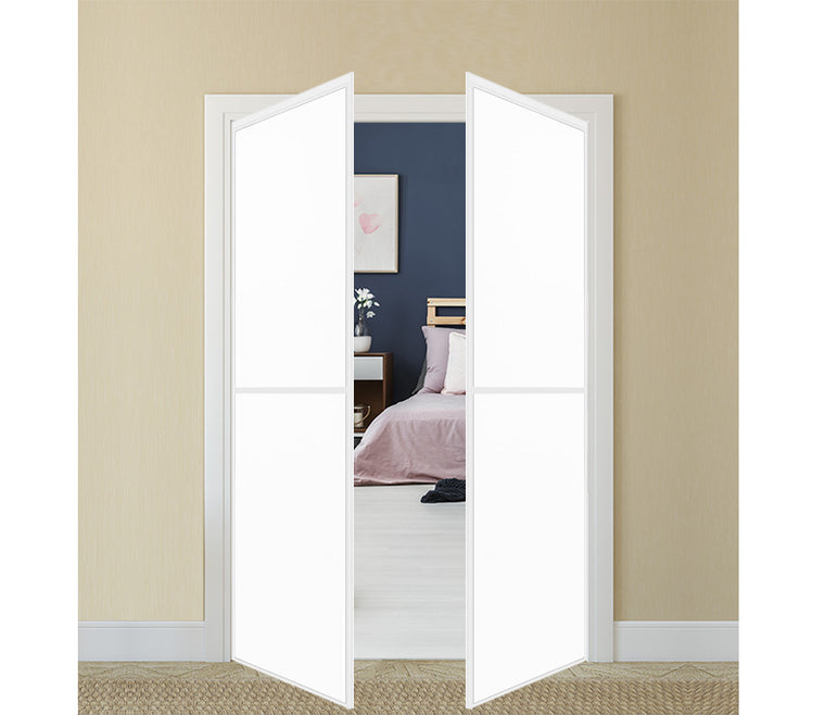 Nova Pivot Closet Doors - Style 02 | Panel Door | Swing Door | Pure White