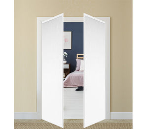 Nova Pivot Closet Doors - Style 01 | Panel Door | Swing Door | White Ash | Buy Doors Online