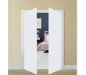Nova Pivot Closet Doors - Style 02 | Glass Door | Swing Door | White | Buy Doors Online