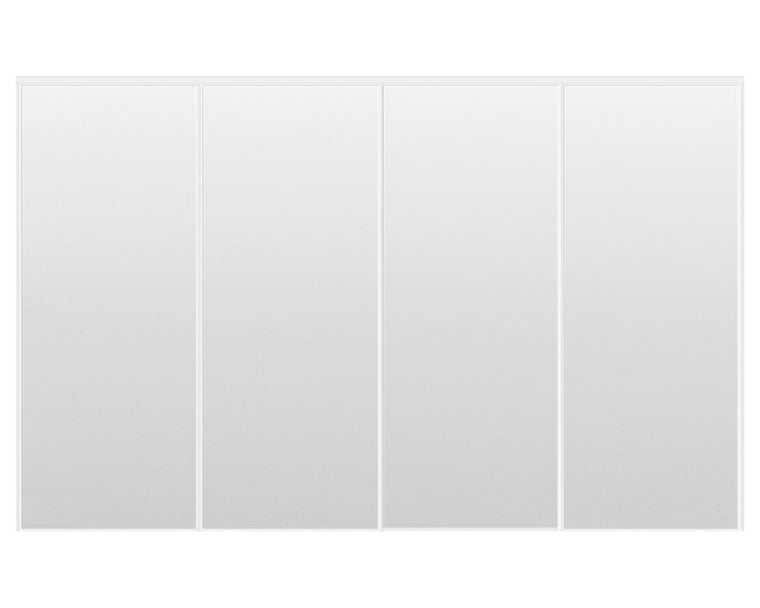 Nova Sliding Closet Doors - Style 01 | Panel Door | White Drawing Gloss