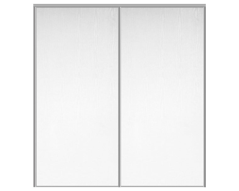 Nova Sliding Closet Doors - Style 01 | Panel Door | White Ash