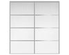 Nova Sliding Closet Doors - Style 04 | Panel Door | White Ash | Buy Doors Online