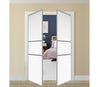 Nova Pivot Closet Doors - Style 06 | Panel Door | Swing Door | White Ash | Buy Doors Online