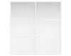 Nova Sliding Closet Doors - Style 03 | Panel Door | White Ash | Buy Doors Online