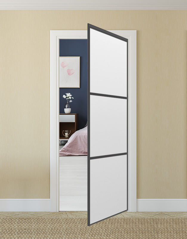 Nova Pivot Closet Doors - Style 03 | Panel Door | Swing Door | White Drawing Gloss