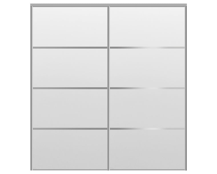 Nova Sliding Closet Doors - Style 04 | Panel Door | White Drawing Gloss
