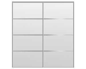 Nova Sliding Closet Doors - Style 04 | Panel Door | White Drawing Gloss 