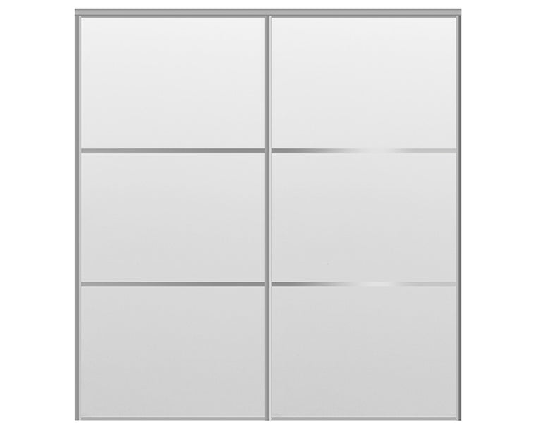 Nova Sliding Closet Doors - Style 03 | Panel Door | White Drawing Gloss