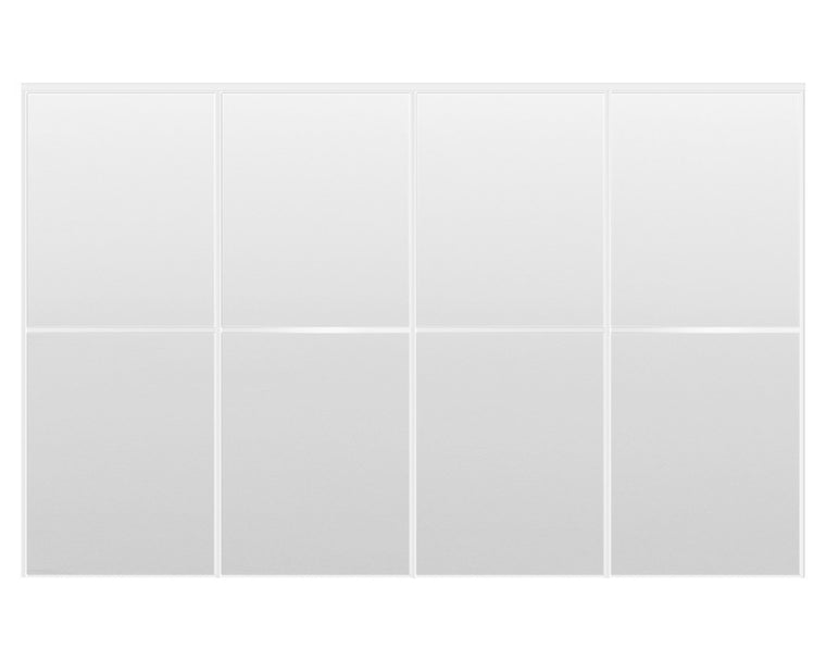 Nova Sliding Closet Doors - Style 02 | Panel Door | White Drawing Gloss