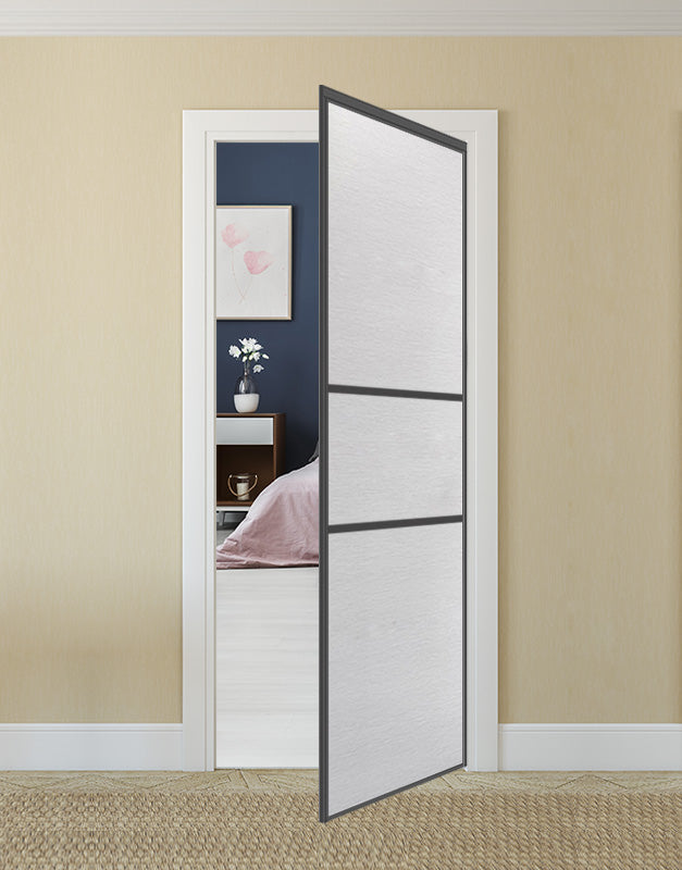 Nova Pivot Closet Doors - Style 06 | Panel Door | Swing Door | White Wenge