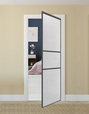 Nova Pivot Closet Doors - Style 06 | Panel Door | Swing Door | White Wenge | Buy Doors Online