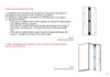 Front Exterior Prehung Aluminum Door | Entry Steel Metal Modern Painted Door | Cynex 6106