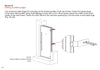 Front Exterior Prehung Aluminum Door | Entry Steel Metal Modern Painted Door | Cynex 6106