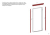 Front Exterior Prehung Aluminum Door | Entry Steel Metal Modern Painted Door | Cynex 6106