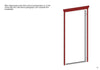 Front Exterior Prehung Aluminum Door | Entry Steel Metal Modern Painted Door | Cynex 6106