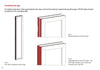Front Exterior Prehung Aluminum Door | Entry Steel Metal Modern Painted Door | Cynex 6106