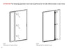 Front Exterior Prehung Aluminum Door | Entry Steel Metal Modern Painted Door | Cynex 6106