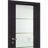 Avanti 202 4H Gold Vetro | Modern Interior Door | Black Apricot | Buy Doors Online