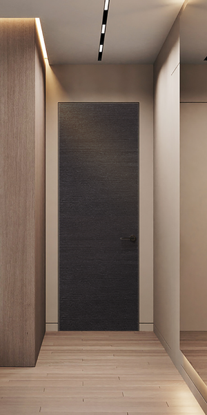 AVANTI FLAT MAT BLACK APRICOT FRAMELESS BELLDINNI MODERN INTERIOR DOOR | Buy Doors Online