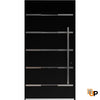 Single pivot metal-aluminum modern exterior door with tinted clear-mirrored glass | Axis 1115