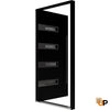 Single pivot metal-aluminum modern exterior door with tinted clear-mirrored glass | Axis 1131