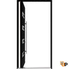 Single pivot metal-aluminum modern exterior door with tinted clear-mirrored glass | Axis 1131