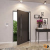 Front Exterior Pivot Prehung Aluminum Door | Entry Metal Modern Door | Front Exterior Pivot Prehung Aluminum Door | Axis 1163
