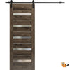 Sturdy Barn Door with Frosted Glass | Solid Panel Interior Doors | Quadro 4445