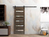 Sturdy Barn Door with Frosted Glass | Solid Panel Interior Doors | Quadro 4445