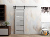 Sturdy Barn Door with Frosted Glass | Solid Panel Interior Doors | Quadro 4445