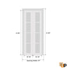 Sliding Closet Bi-fold Doors | Wood Solid Louvered Doors | Louver 3388 Primed White