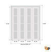 Sliding Closet Bi-fold Doors | Wood Solid Louvered Doors | Louver 3388 Primed White