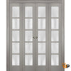 Sliding Closet Bi-Fold Doors with Frosted Opaque Glass | Solid Panel Interior Doors | Quadro 4002