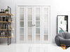 Sliding Closet Bi-Fold Doors with Frosted Opaque Glass | Solid Panel Interior Doors | Quadro 4002