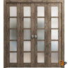 Sliding Closet Bi-Fold Doors with Frosted Opaque Glass | Solid Panel Interior Doors | Quadro 4002