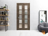 Sliding Closet Bi-Fold Doors with Frosted Opaque Glass | Solid Panel Interior Doors | Quadro 4002