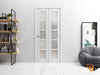 Sliding Closet Bi-Fold Doors with Frosted Opaque Glass | Solid Panel Interior Doors | Quadro 4002