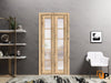 Sliding Closet Bi-Fold Doors with Frosted Opaque Glass | Solid Panel Interior Doors | Quadro 4002