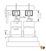 Sliding Closet Bypass Doors  | Louver 3388 Primed White