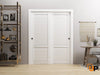 Sliding Closet Bypass Doors  | Louver 3388 Primed White