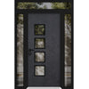 Front Exterior Prehung Aluminum Door | Entry Steel Metal Modern Painted Door | Cynex 6106